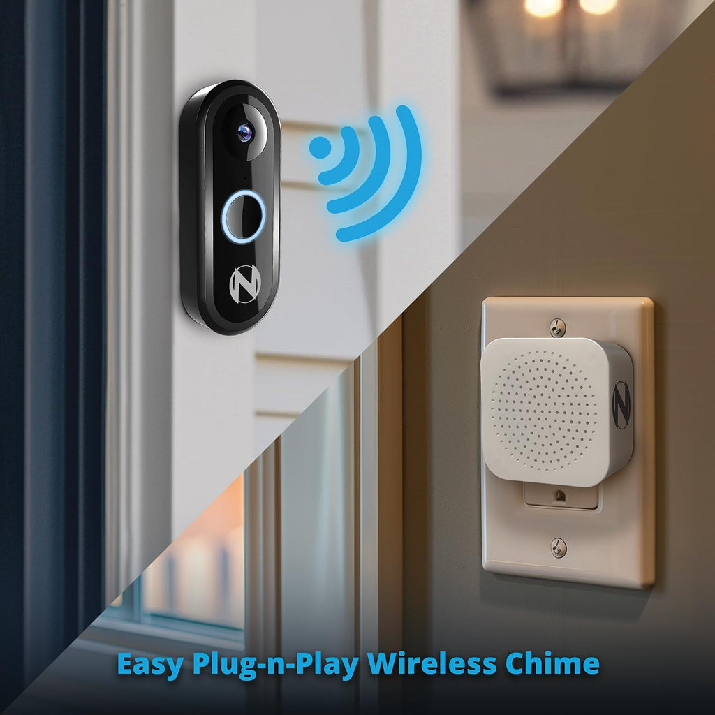 Night Owl 1080p Video Doorbell with Mount and Wireless Chime