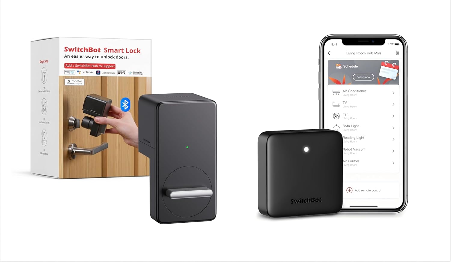 SwitchBot Smart Lock & SwitchBot Hub Mini Smart Remote