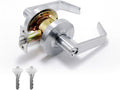BSEED Storeroom Commercial Door Lever Lock, Heavy Duty Grade 2 Lever Handle, ADA Compliant, UL 3 Hour Fire Rated, Non-Handed, Satin Chrome Finish, 2-3/4" Backset for Storage & Utility Doors