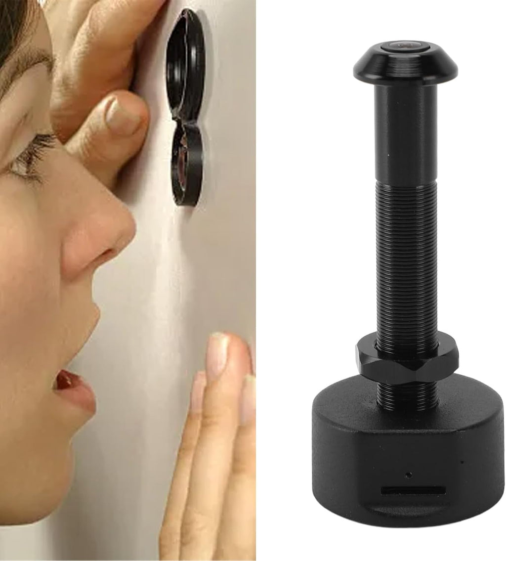 Diyeeni 1080P Peephole Camera, 150° Wide Angle Door Eye Hole Cameras for Home, Aluminum Cordless Door Viewer Camera with APP, Cloud & TF Card Storage (Black)