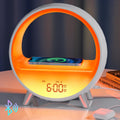MOMILLA Sunrise Alarm Clock with Wireless Charging Station, Bluetooth Speaker, White Noise Sound Machine, Night Lights Table Lamp, Alarm Clocks for Heavy Sleepers Bedrooms Kids/Baby/Adults