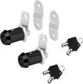 Cam Locks RV Storage Keyed Alike, 1" Fits 3/4" Max Door Thickness, Compartment Locks for Camper Trailer Cabinet With Keys (Black, 1 Inch, 2 Pack)