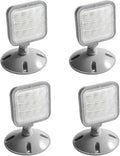 LED ENERGY PLUS Remote Outdoor Emergency Light Head – Single Head LED Lamp, Weatherproof Emergency Exit Lighting – 3.6V OR 9.6V Volts, 1.7 Watts (4 Pack)