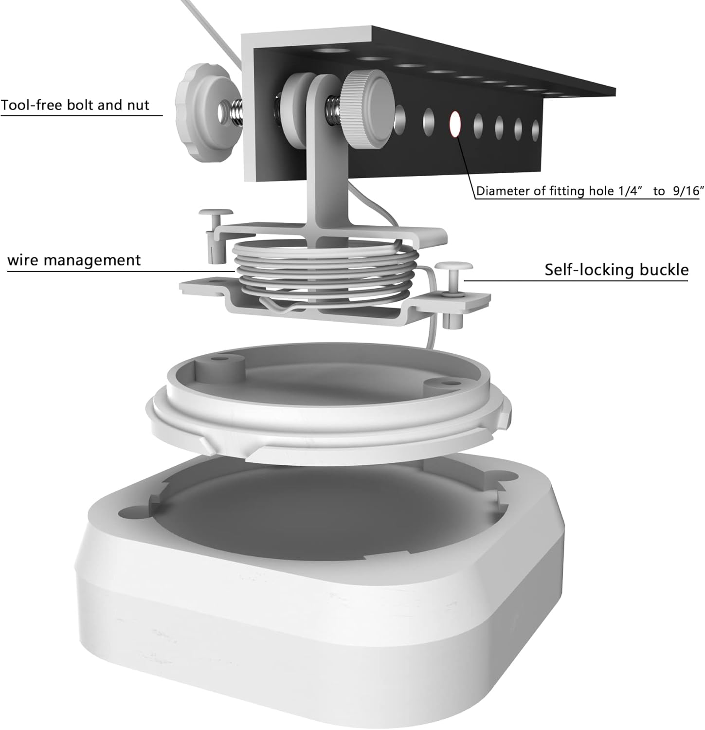 Zwolf No-Drill Mount Bracket for Chamberlain Garage Door Opener Damage-Free Installation Mount for Smart Garage Control ( MYQ-G0401-ES) Double-Sided Tape for Chamberlain MYQ-G0402 Garage-Door-Sensors