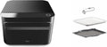 Brava Oven Starter Set: 10-in-1 Touchscreen Countertop Smart Oven, Air Fryer, 6-Slice Toaster, Slow Cooker, Reheater, Dehydrator, Rice Cooker, Healthy & User Friendly, Auto-Shut Off, Black