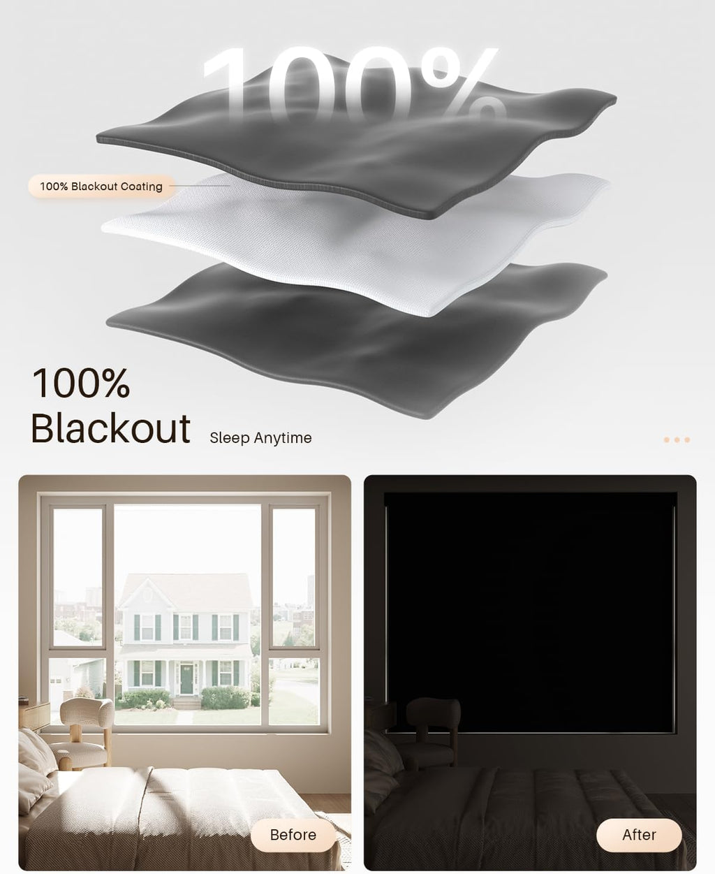 Smart Roller Shades for Windows, Alexa Blackout Motorized Blinds with Remote Control, Easy Install Automatic Electric Blinds for Indoor (31" W x 72" H, Black)