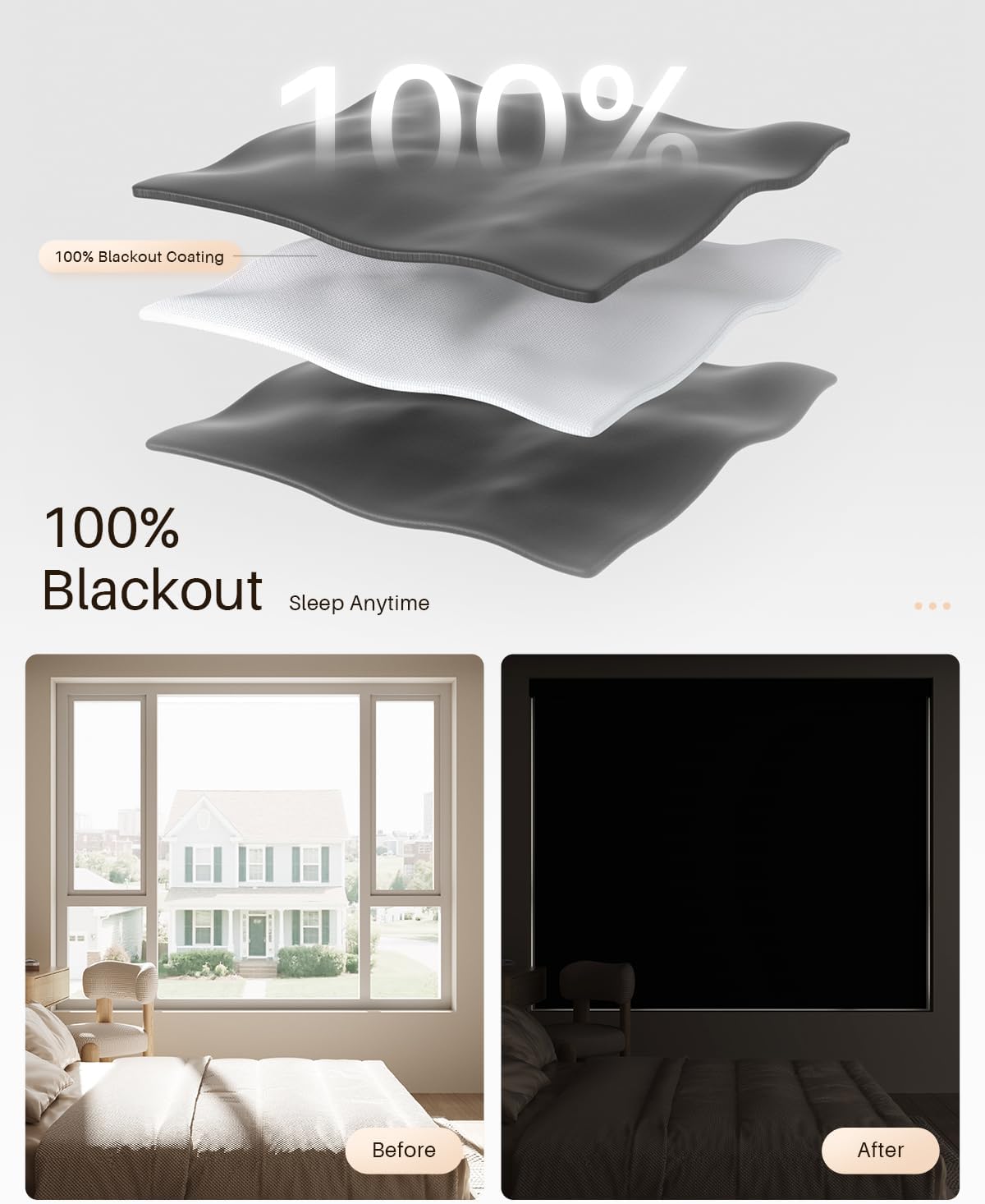 Smart Roller Shades for Windows, Alexa Blackout Motorized Blinds with Remote Control, Easy Install Automatic Electric Blinds for Indoor (25" W x 72" H, Black)