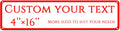 Custom Sign,street signs customized，Reflective,Aluminum Weatherproof Metal Sign Multiple Sizes, Customize for Street, Business, Workplace, office, Home, Delivery Signs(4 * 16 Inch)
