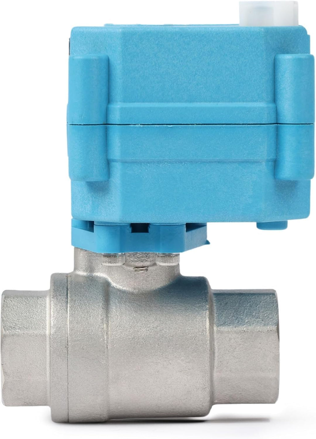 U.S. Solid Motorized Ball Valve – 1/2" 316 Stainless Steel, IP67 Waterproof, 110-230V AC, Full Port, 2-Wire Auto-Return, Normally Closed, Electric Valve for HVAC, Water, Oil, and Gas