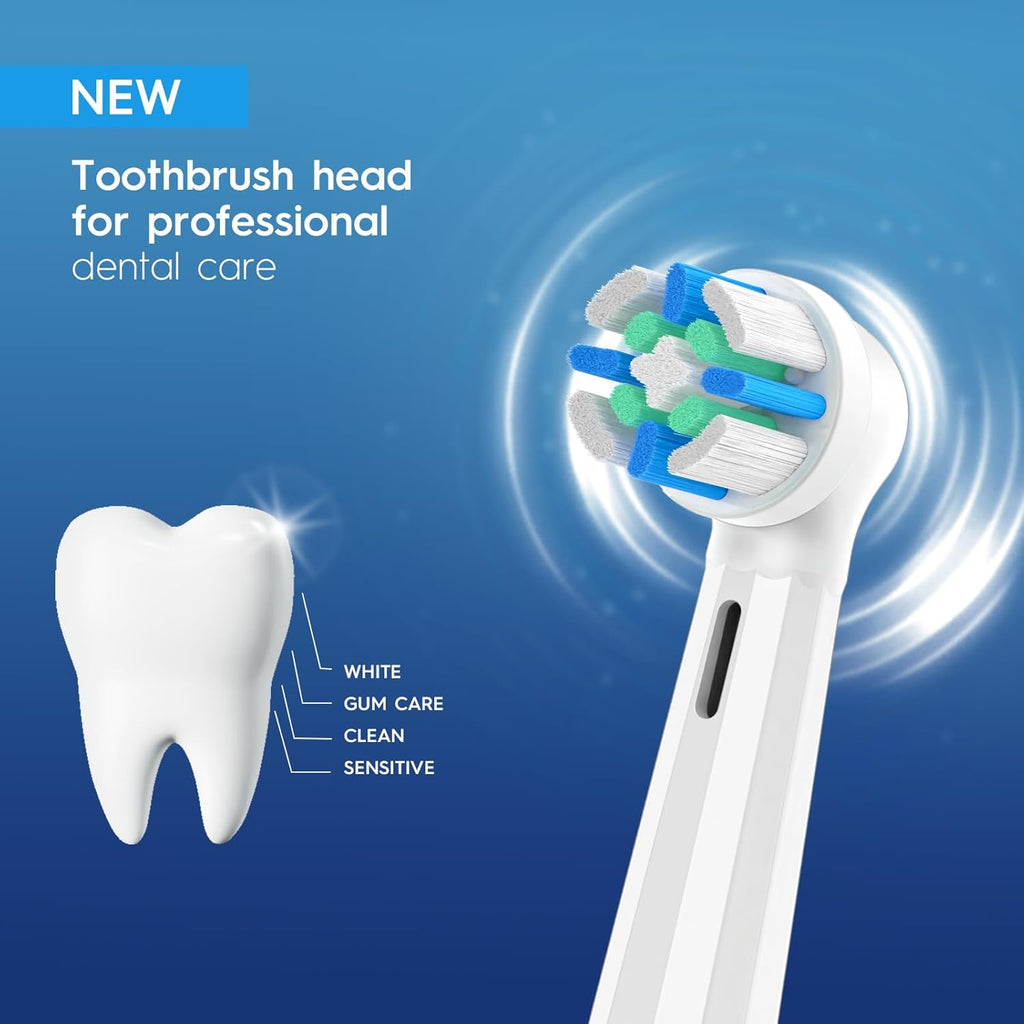 10 Pack Smart Cleaning IO Replacement Heads Compatible with Oral B iO 2 3 4 5 6 7 8 9 10 Series Electric Toothbrush, Brush Heads Compatible with Oral B iO Electric Handles White