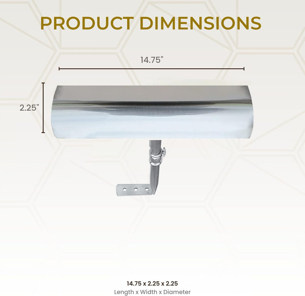 Royal Designs, Inc. Cordless Remote Control LED Picture Light, Dimmable with Timer Function, Brushed Nickel, 14.75 Inches, 2 Pack