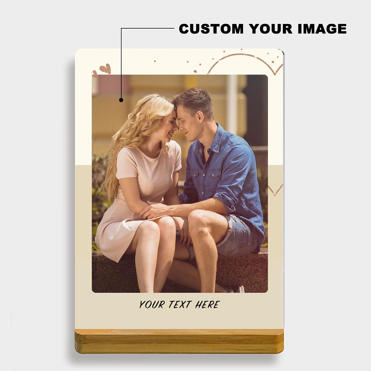 Custom Style Custom Couple Picture frames Metal Photo Prints,Customize Your own Picture Frame,Personalized Metal Picture Gift for Family and Lovers