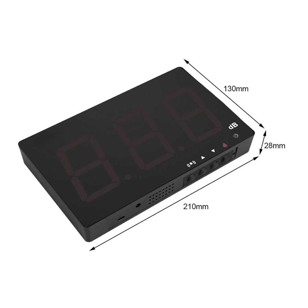 SW-525B Digital Sound Meter Noise Decibel Tester with 9.6 LCD Display Alarm Function Data Storage USB for Factories Offices Theaters