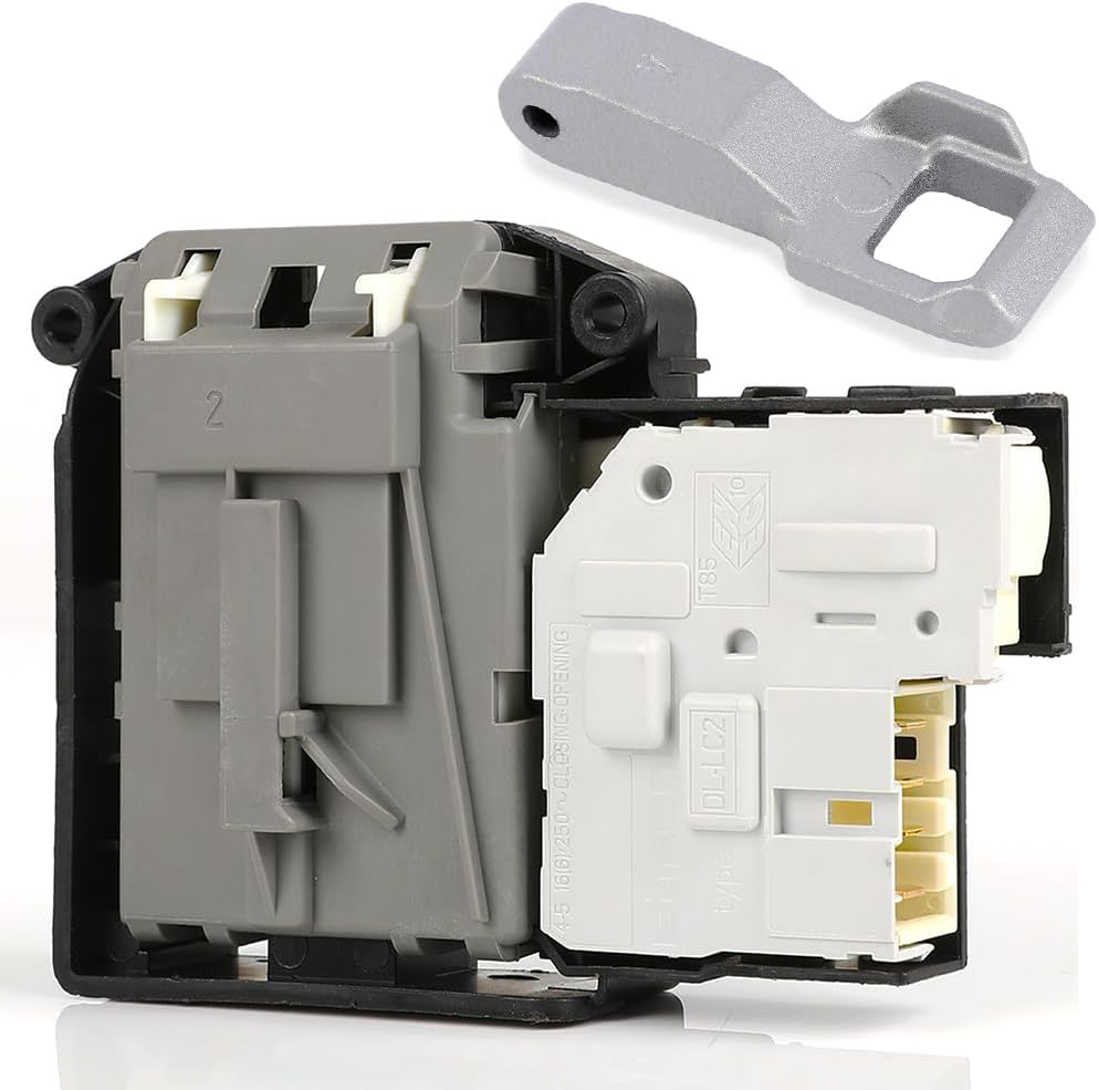 Upgraded EBF61315802 Washer Door Lock Switch & MFG63099101 Washer Door Lock Strike for LG/Kenmore Washing Machine, 2 Pcs Replacement Parts