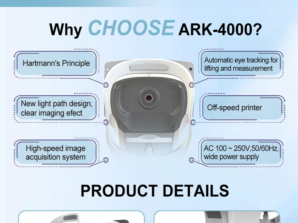 Autorefractor Refractometer Auto Refractor Optometry Ophthalmic Instrument ARK-4000 Autorefractor Keratometer CE Certification