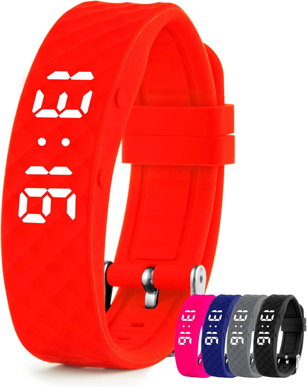 Vibrating Alarm Reminder Watch - with up to 10 Personal Alarms or Pill Reminders per Day