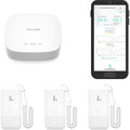 YoLink Smart Wireless Thermometer Hygrometer, 3-Pack, Wide Temp Range for Freezer, Fridge, Green House, Pet Cage, App Alerts, Emails, Text/SMS alerts, 5 Years Battery Life- Hub Included
