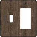Outlet Covers Rustic Walnut Wood Grain 1 Toggle 1 Rocker Combo Light Switch Cover Plate Decorative Switch Plate Covers Electrical Wall Plate for Farmhouse Cabin Decor