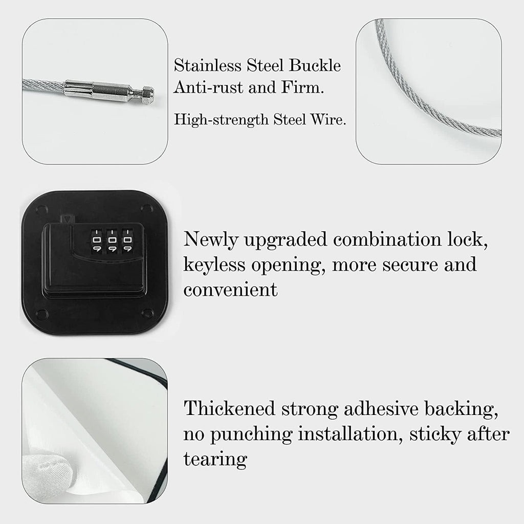 Refrigerator Lock Fridge Locks for Kids Keyless Child Safety Cabinet Locks for Cabinets Closets Drawers Window Electrical Appliances