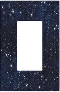 Decorative Light Switch Cover Night Sky Star Cosmic Starry Fantasy Galaxy Universe Space Single Rocker Personalized Wall Plate Switchplate 1 Gang Outlet Covers Decora Light Switch Plate