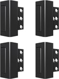 4Pack Home Security Door Reinforcement Lock Childproof, Door Locks for Kids Safety, Door Lock Latch Stopper for Front Door Inside Top of Door, Aluminum Construction Finish