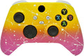 Hand Airbrushed Fade Custom Controller Compatible with Xbox Series X/S & Xbox One (Series X/S Pink & Yellow White Drip)