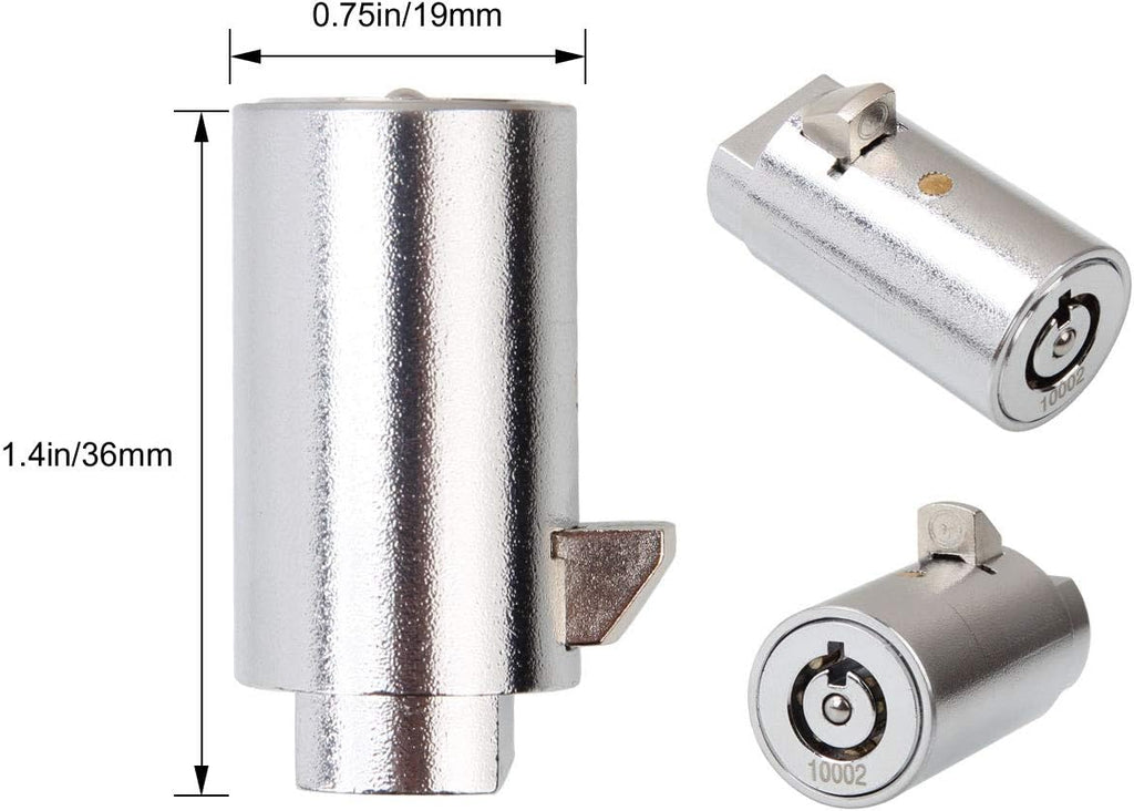Candy Machine Key, High Security Vending Machine Lock and Key (Keyed Alike), 5-Pack Soda Machinee Locks Pick Tubular Lock Pick for Coke Machine, Pepsi Machine, Snack Machine