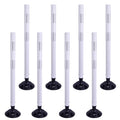 36 Inch Heavy Duty Traffic Cones 8-Pack with Spring Base - OrangeStar Reflective Safety Cones for Construction Zones, Highways, Parking Lots - White Road Delineators