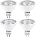 5W MR16 LED Landscape Light Bulbs, Low Voltage 12V Outdoor Landscape Spotlight and Indoor Track Light, GU5.3 Bi-Pin Base, Soft White 3000K, Non-Dimmable, (Pack of 4)