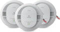 Kidde Hardwired Smoke Detector for Home, 10-Year Battery Backup, Interconnectable, LED Notification, 3-Pack