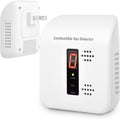 Gas Leak Detector, Plug-in Natural Gas Detector for Methane, LPG& Coal Gas Alarm in Home, Kitchen, RV, Camper, AC 110V-240V, – 1 Pack (White)