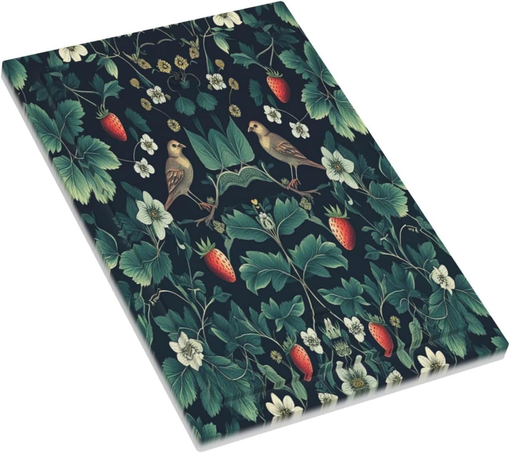 Light Switch Cover Plate Strawberry Birds Flowers Plant Morris Floral 1 Gang No Device Blank Electrical Wall Plates Faceplate Decorative Switch Plate for Bedroom Farmhouse Decor