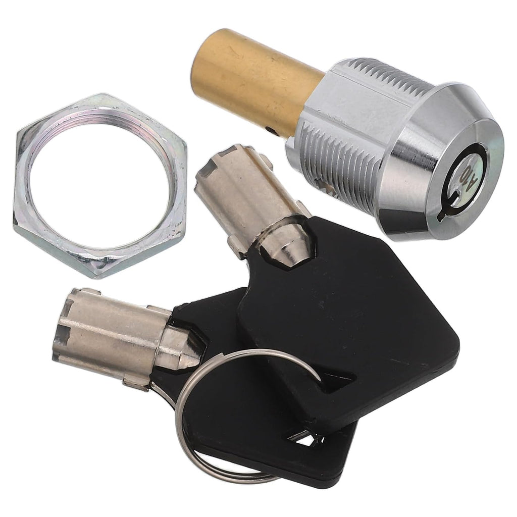 Generic 1 Set Vending Machine Lock and Key - Vending Machine Top Cover Tubular Lock and Key - Alike Security Components for Commercial Soda Snack Candy Gumball Dispenser