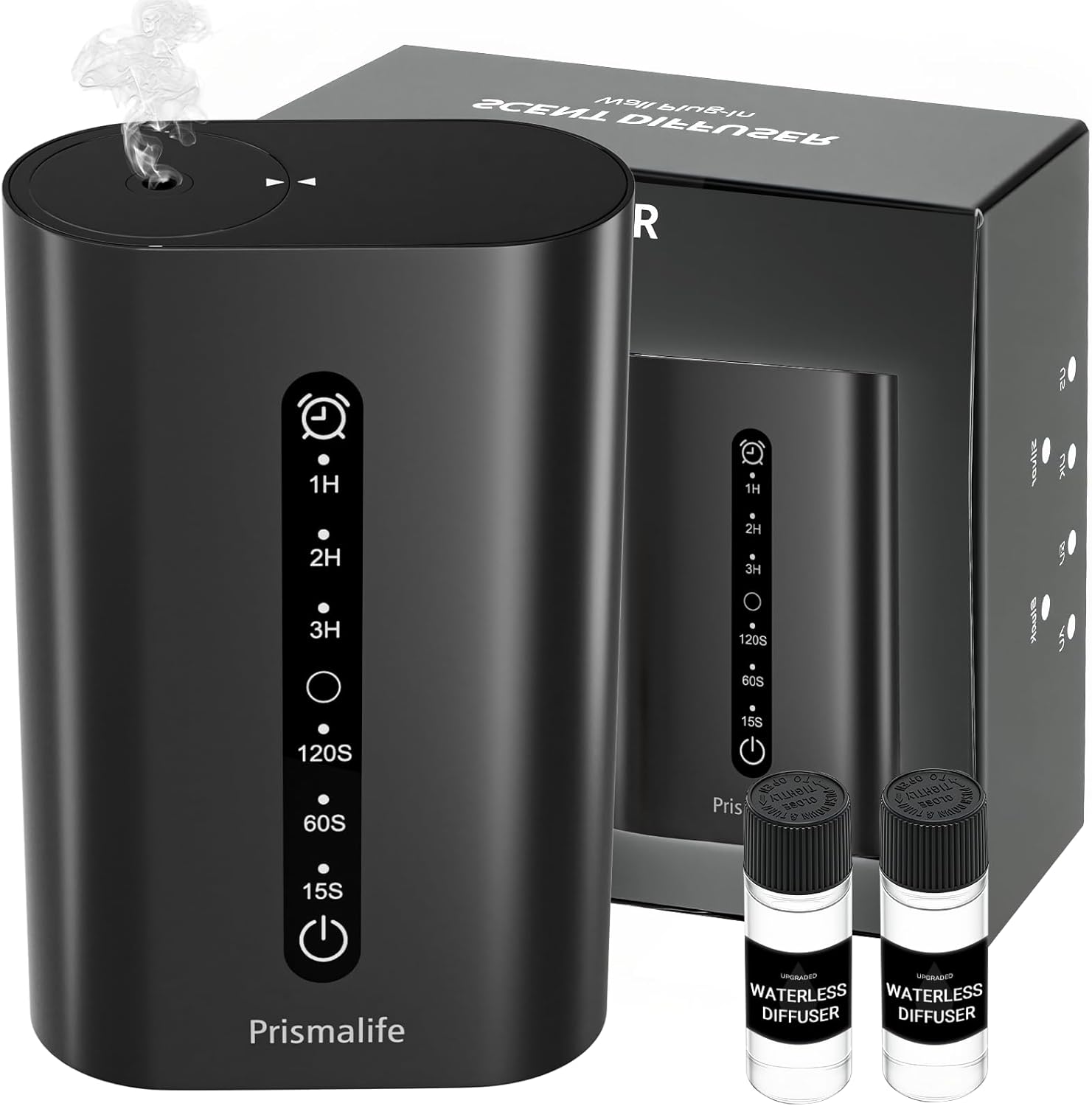 Smart Plug in Diffuser, Waterless Scent Diffusers for Home Cover Up to 800 Sq. Ft with 3 Mist Levels & Timers, Waterless Essential Oil Diffuser with RGB Lighting for Home, Office