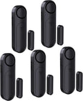 5-Pack Window Alarms for Home Security, 120dB Door and Window Open Sensor Chime for Kid Safety, Pool Safety, Sliding Door, DIY Protection, Easy Installation,Ideal for Home,Garage,Apartment,Black