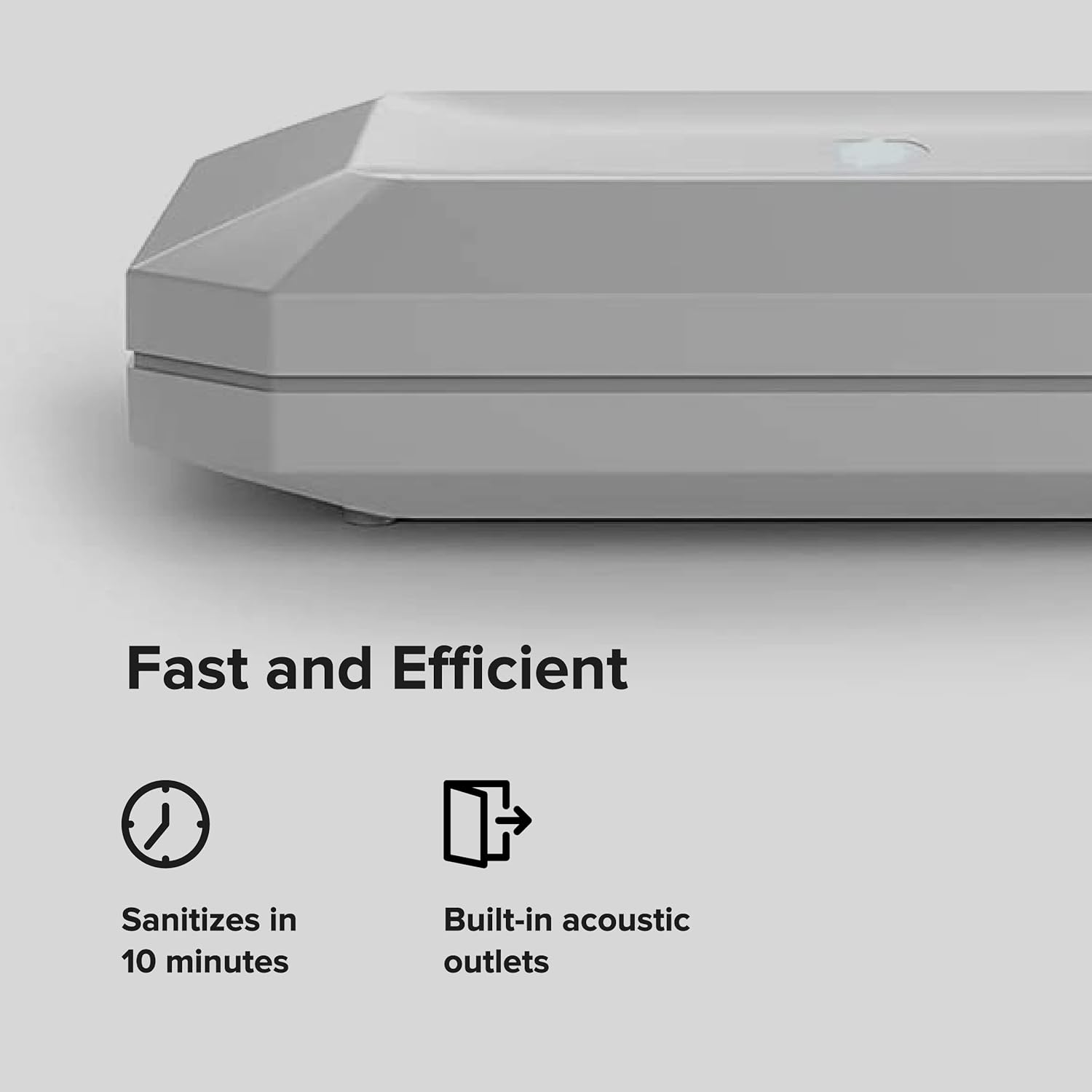 PhoneSoap Basic Cell Phone UV Light Sanitizer Box | Patented and Clinically Proven 360 Degree UV Light Sanitizer | (White)