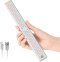 Under Cabinet Lights Motion Sensor Light Dimmable, 80 LED Closet Light Rechargeable Magnetic Under Cabinet Lighting, Under Counter Lights for Kitchen, Wardrobe, 1-Pack