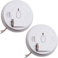 Kidde Smoke Detector, Hardwired Smoke Alarm with Battery Backup, Front-Load Battery Door, Test-Silence Button,(Pack of 2) White