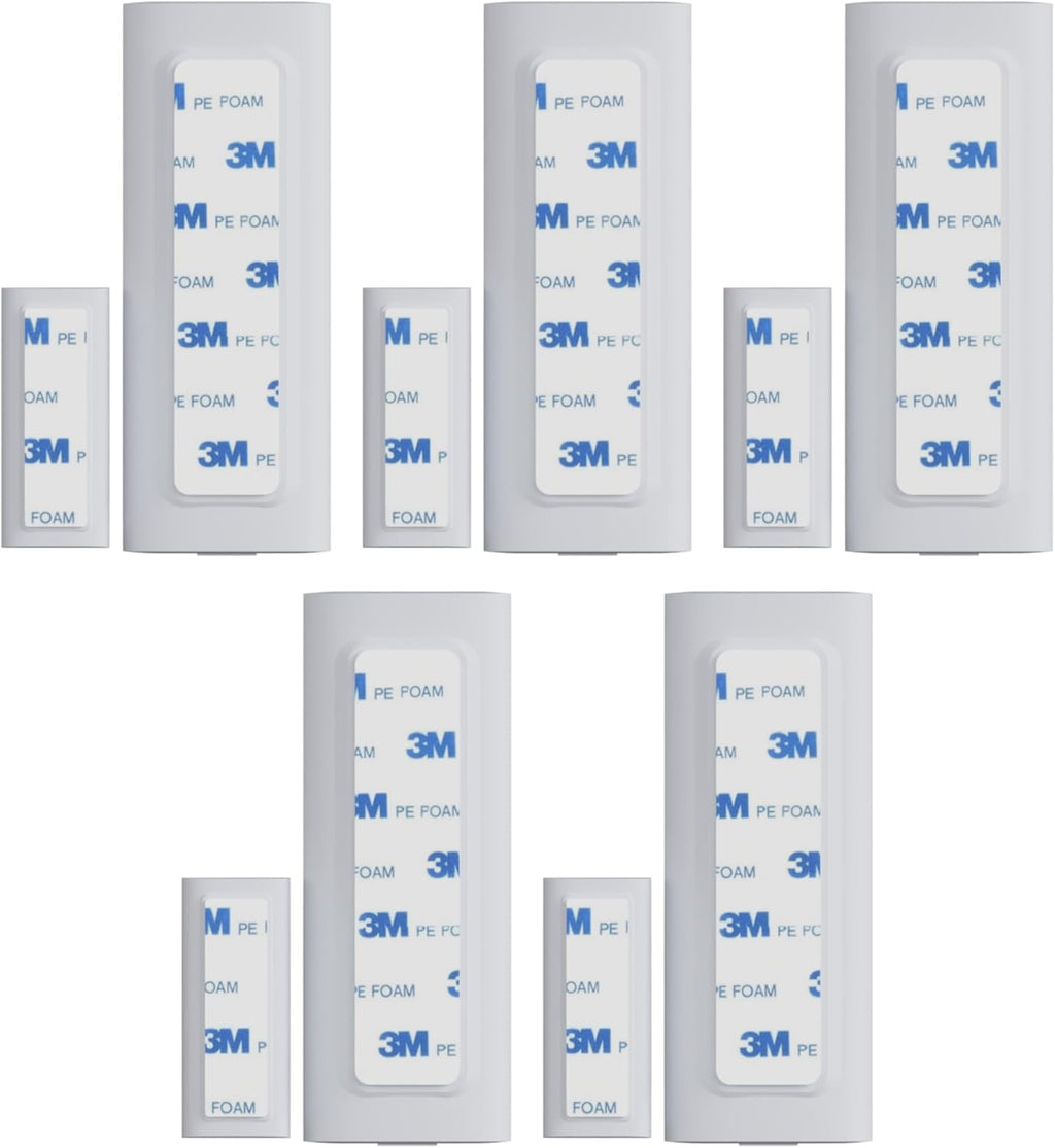 Contact Sensor Adhesive - Compatible with EUFY Sensor | Mounting Tape Replacement Pads | Works with Door, Window, Wall Alarm Sensors | Easy Mount, No Cutting, Peel and Stick (10 Pack Magnet Side)