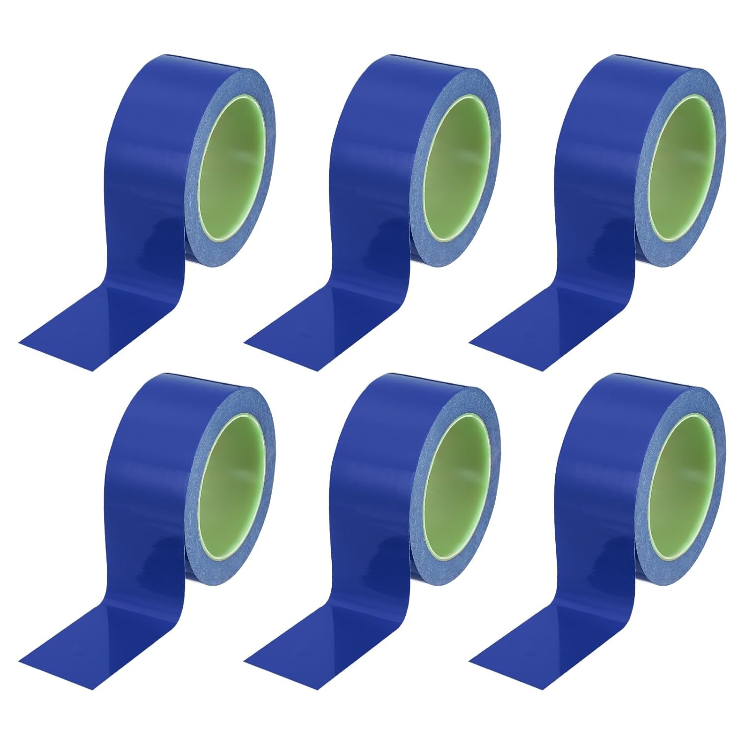 PATIKIL Floor Marking Tape 2 Inch x 110 Ft, 6 Pcs Self-Adhesive Warning Safety Tape Caution Stripe for Walls Floors Pipes Equipment Outdoor, Blue