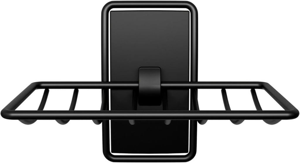 Command Soap Dish for Shower, Damage-Free Hanging, No Tools Soap Holder for Holiday Guests, 1 Matte Black Dish and 2 Water-Resistant Strips