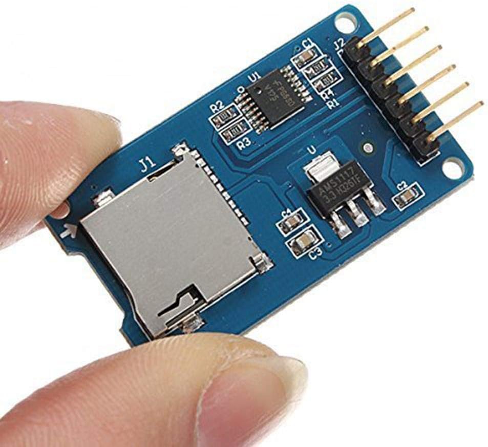 DAOKI 5Pcs Micro SD Storage Board Module With SPI Interface for Arduino Raspberry Pi - TF Card Memory Shield Expansion Board 6-pin With Dupont Wire