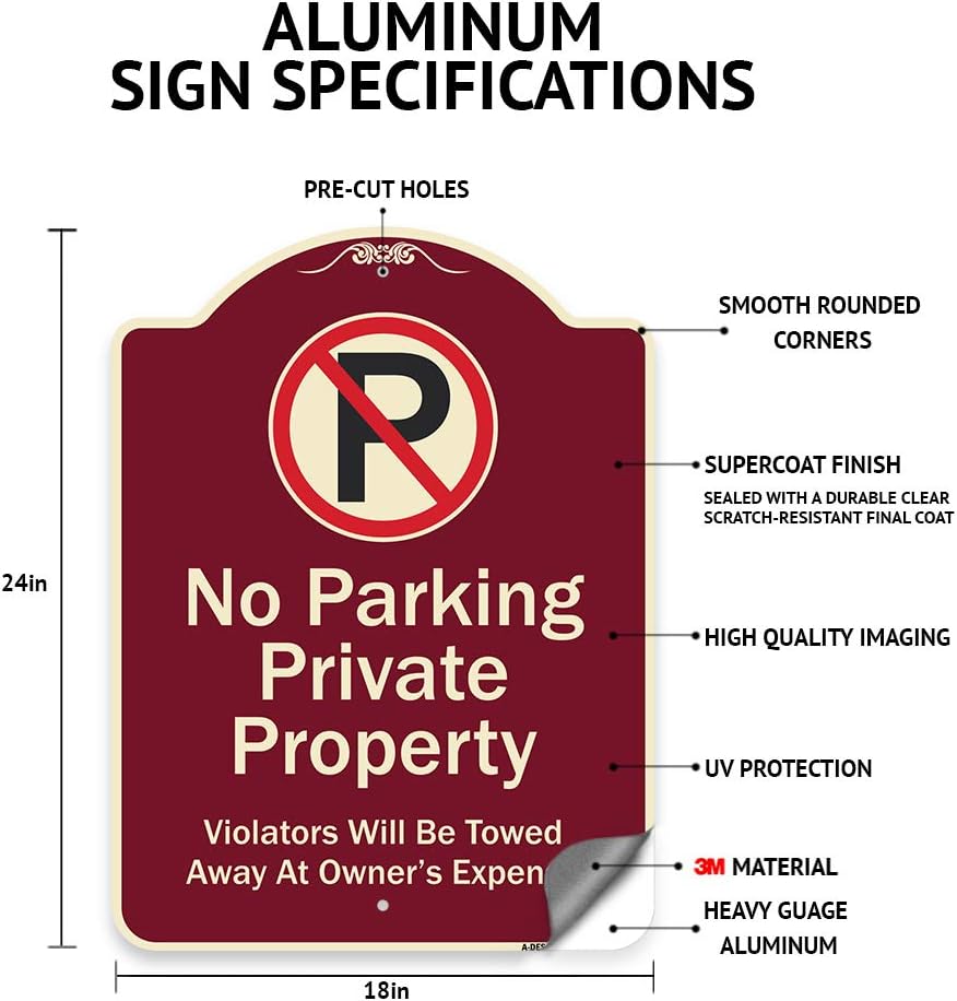 SignMission Designer Series Sign - Sign with Number '20 | Red & White 18" X 24" Heavy-Gauge Aluminum Architectural Sign | Protect Your Business & Municipality | Made in The USA