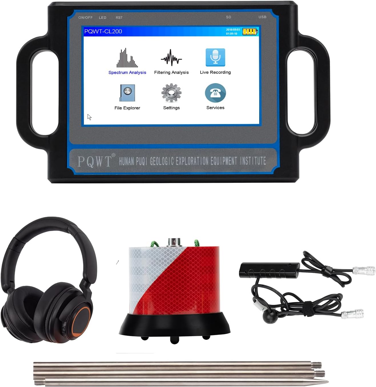 Electronic Testing Equipment for 2m Underground Pipe Locator Water Leakage Detection