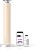 Waterless Scent Diffuser Starter Kit - Alloy Atomization System, Smart Rechargeable Hotel Scent Diffuser, 1500 Sq Ft Coverage, Including 120ml Essential Oil, for Home, Large Room, Spa, Cream