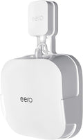 COOLWUFAN Wall Mount Holder for eero Pro 6 or eero Pro 6E Home WiFi System-Simple and Sturdy Wall Mount Holder Stand Bracket for eero Pro 6E & Pro 6 tri-Band mesh Wi-Fi 6 System (White(1 Pack))