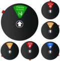 Office Privacy Door Sign with Rotating Status Indicator - 6 Inch Magnetic & Adhesive ABS Sign for Office/Home, 6 Modes (Do Not Disturb/Meeting/Remote Work) (Black)