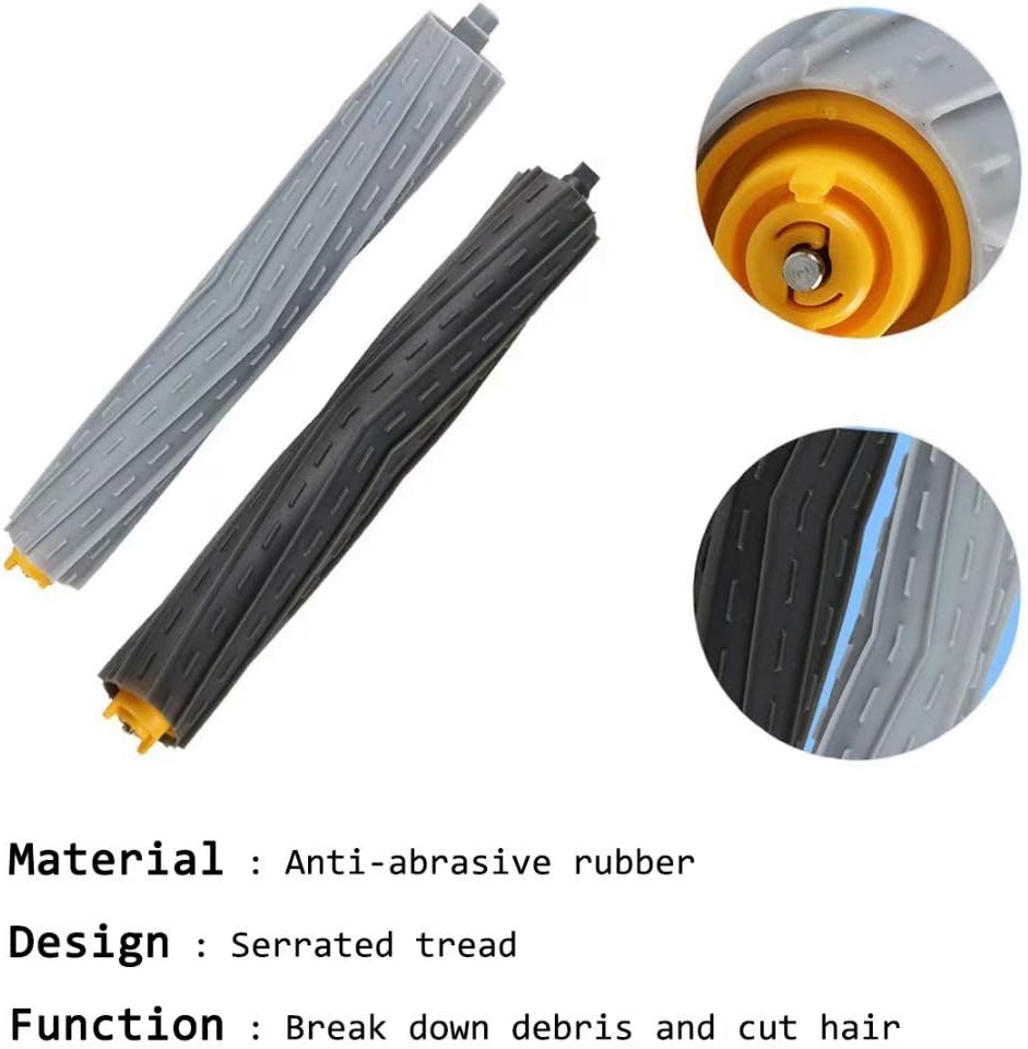 MZY LLC 13 Pack Replacement Parts for iRobot Roomba 800 900 Series 805 860 870 871 880 890 960 980 985 Vacuum Accessories, Replenishement Kit with 1 Debris Extractor 3 Filters 3 Side Brushes & Screws