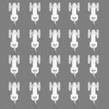 Curtain Glider Track Rail Runners Mute Wheel Rollers Heavy Duty Curtains Tracks Pulley 20PCS,White