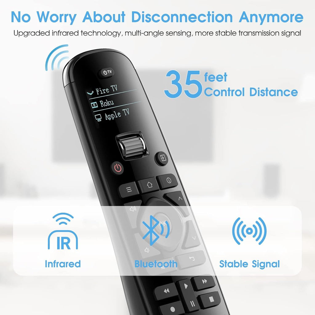 SofaBaton U2 Upgrade Universal Remote Control Ergonomic Universal TV Remote with Backlight, One-Touch Macro Buttons, Bluetooth Pairing, IR Blaster, Compatible with Smart TVs/DVD/STB/Projector
